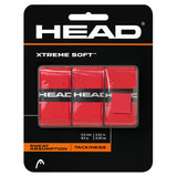 Head Xtreme Soft Overgrip 3 Pack (Red) - RacquetGuys.ca