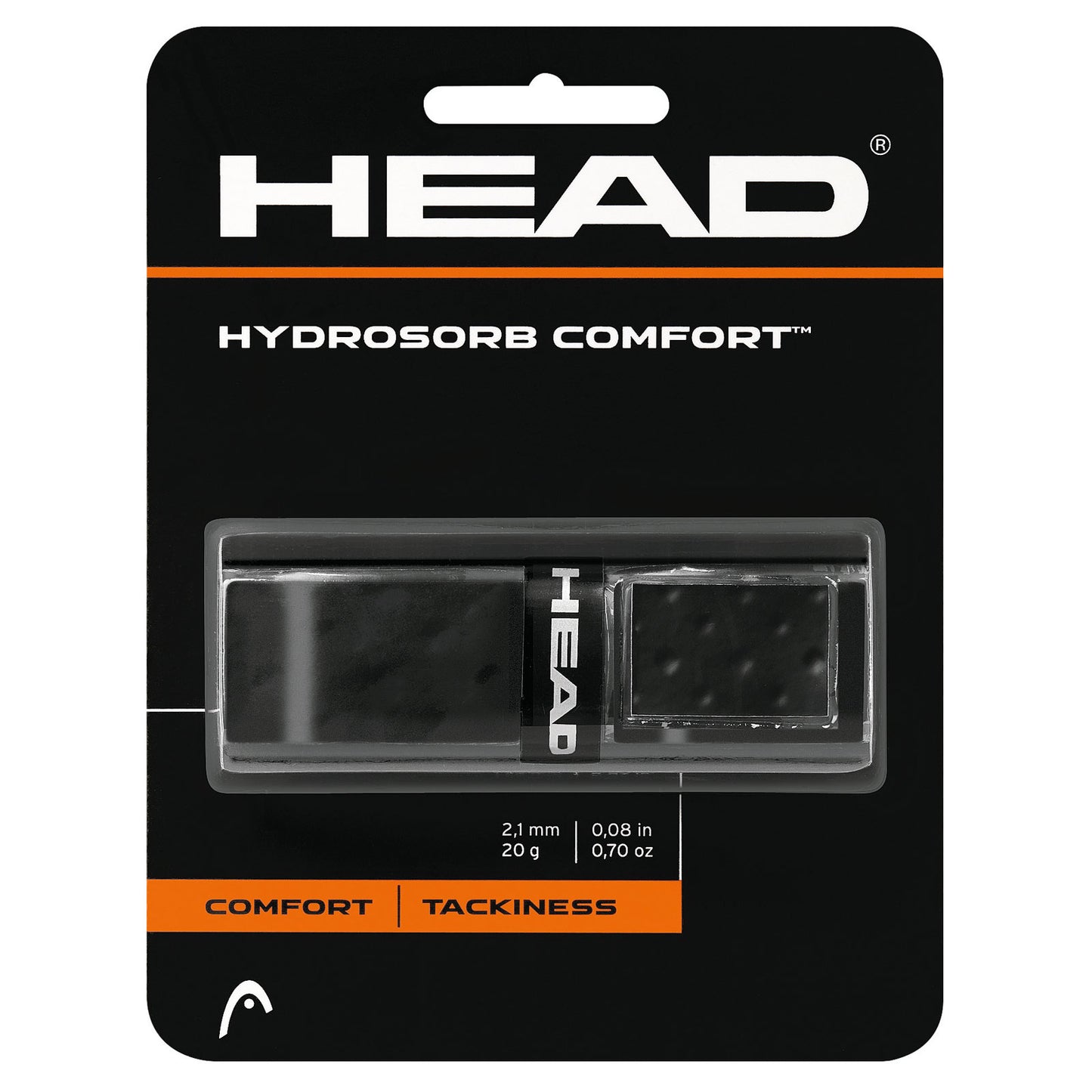 Head Hydrosorb Comfort Replacement Grip (Black) - RacquetGuys.ca