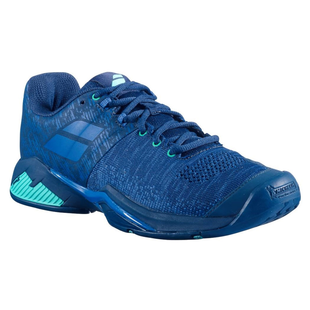 Babolat Propulse Blast AC Men's Tennis Shoe (Blue/Green) | RacquetGuys.ca