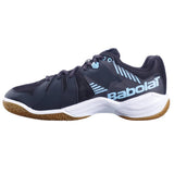 Babolat Shadow Spirit Men's Indoor Court Shoe (Black/Light Blue) - RacquetGuys.ca