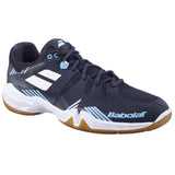 Babolat Shadow Spirit Men's Indoor Court Shoe (Black/Light Blue) - RacquetGuys.ca