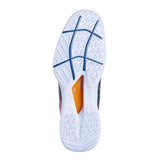 Babolat Jet Mach II AC Men's Tennis Shoe (White/Blue/Orange) - RacquetGuys.ca