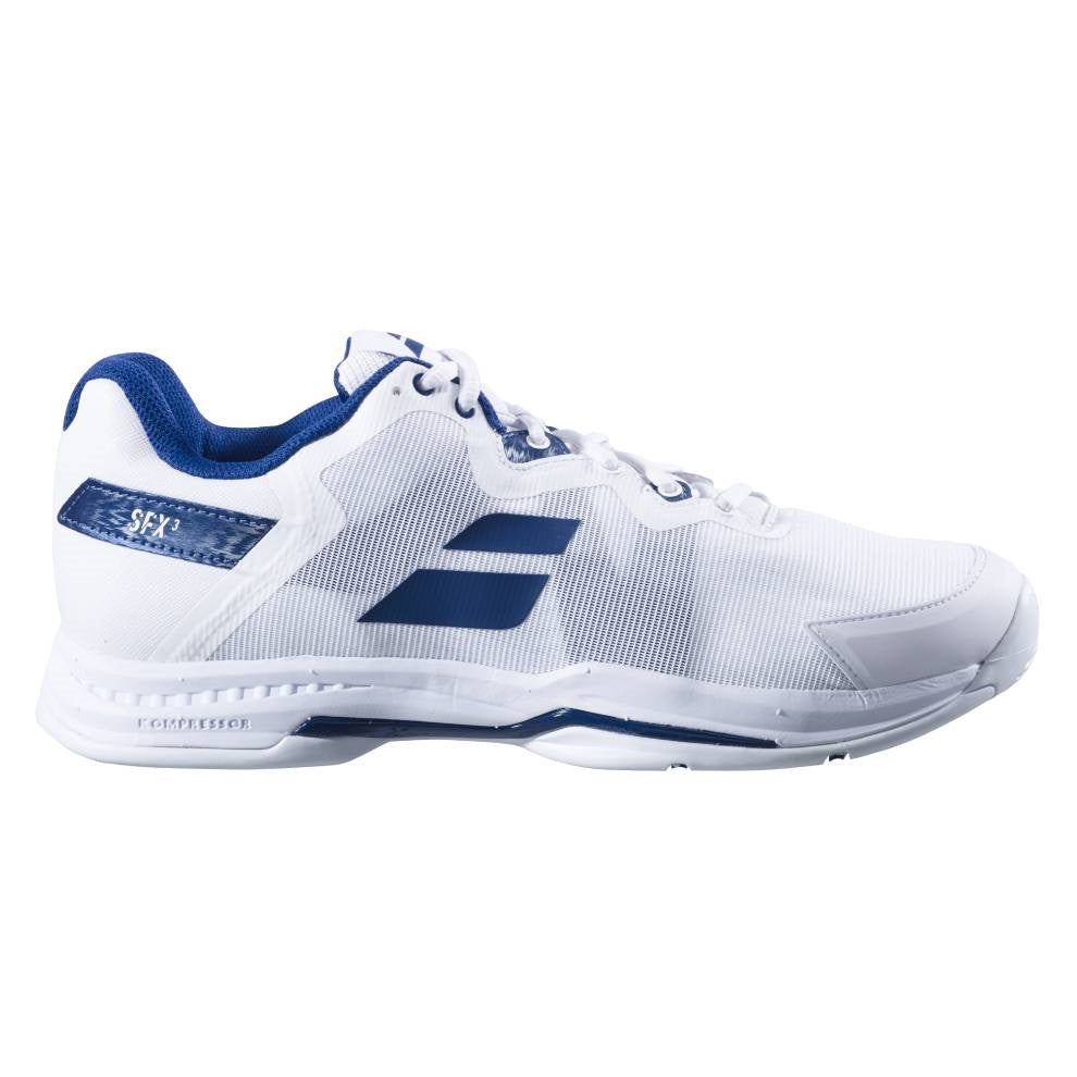 Babolat SFX 3 AC Men's Tennis Shoe (White/Navy) - RacquetGuys.ca