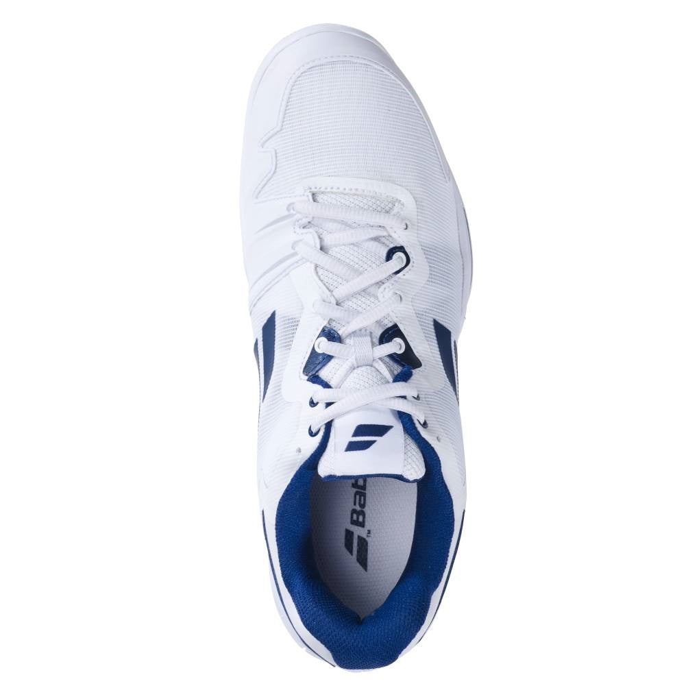 Babolat SFX 3 AC Men's Tennis Shoe (White/Navy) | RacquetGuys.ca