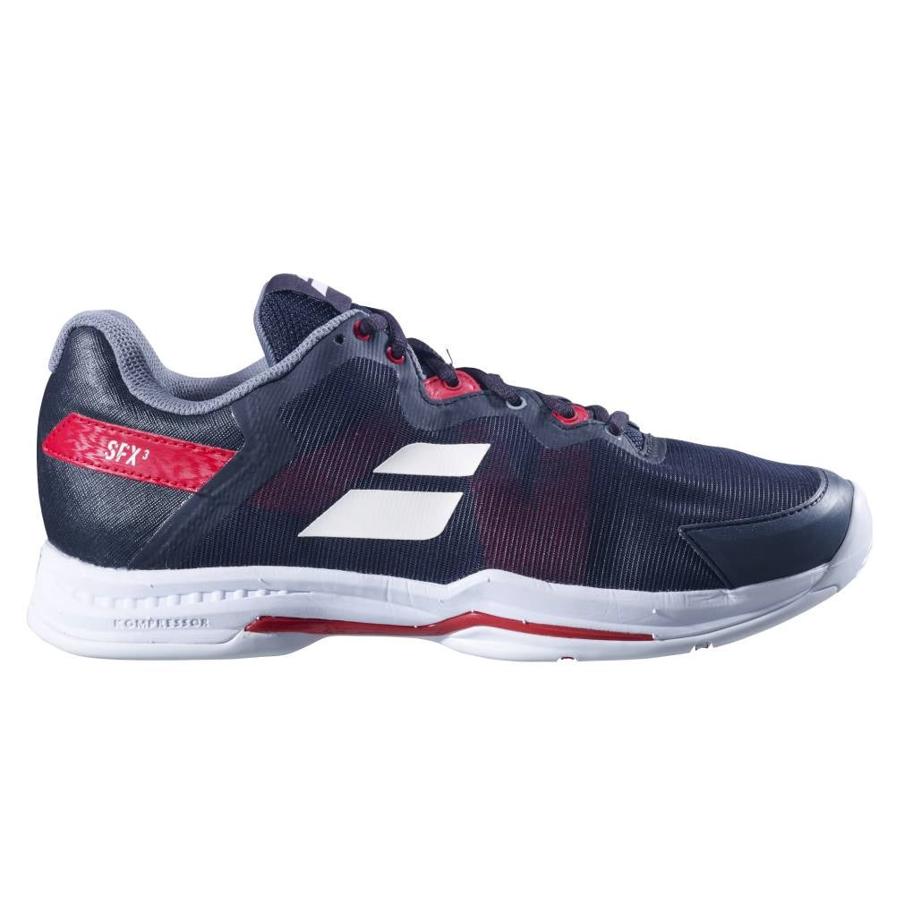 Babolat SFX 3 AC Men s Tennis Shoe Black Red RacquetGuys