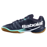 Babolat Shadow Tour Women's Indoor Court Shoe (Black/Green) - RacquetGuys.ca