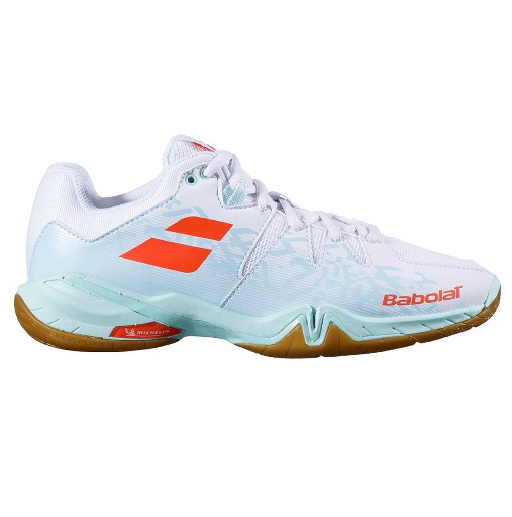 Babolat Shadow Spirit Women s Indoor Court Shoe White Light Blue