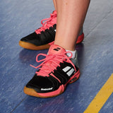Babolat Shadow Team Women's Indoor Court Shoe (Black/Pink) - RacquetGuys.ca