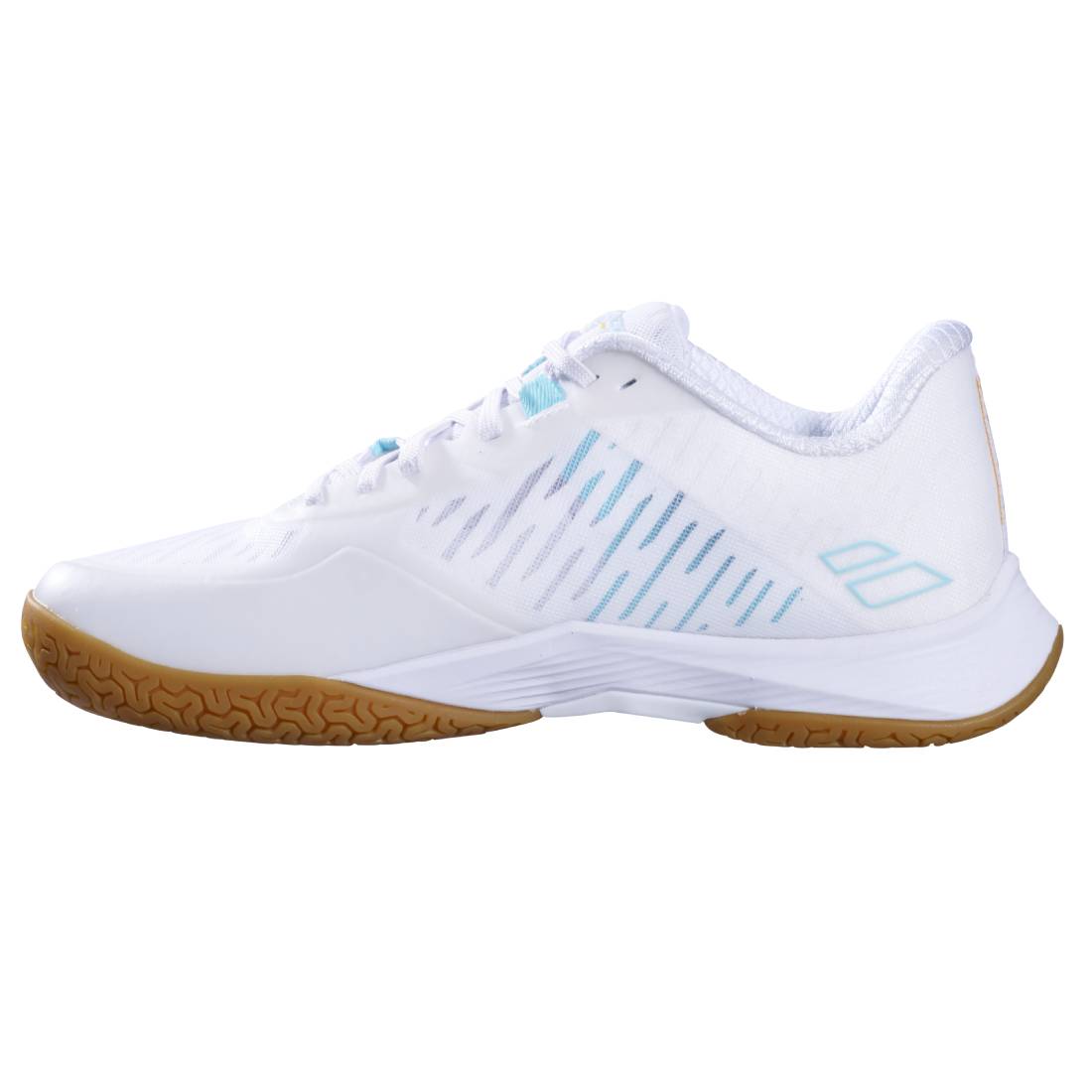 Babolat Shadow Tour Women's Indoor Court Shoe (White/Cockatoo) - RacquetGuys.ca