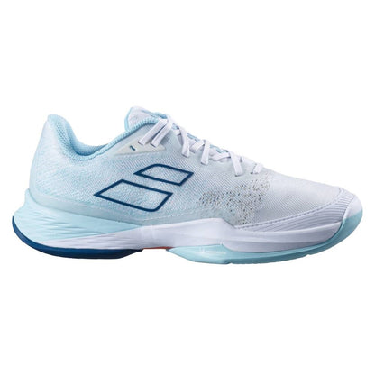 Babolat Jet Mach III AC Women's Tennis Shoe (White/Blue) - RacquetGuys.ca
