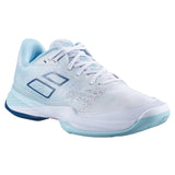Babolat Jet Mach III AC Women's Tennis Shoe (White/Blue) - RacquetGuys.ca