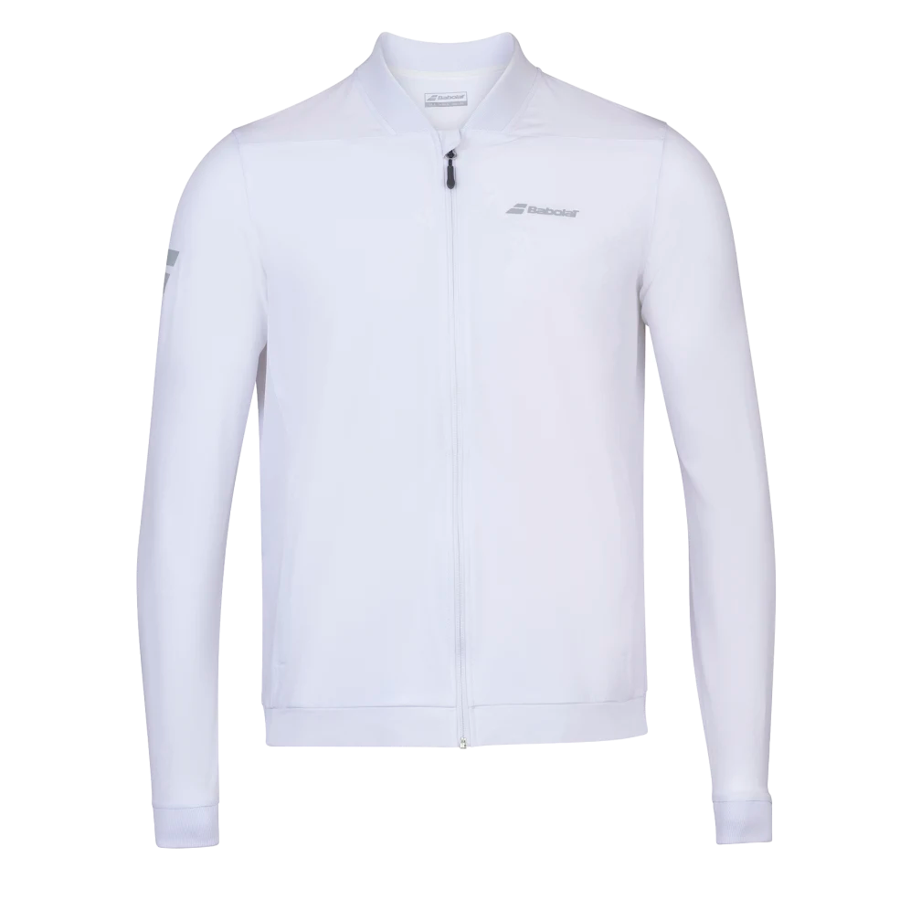 Babolat Junior Play Jacket (White) | RacquetGuys.ca Babolat Junior Play Jacket (White) | RacquetGuys.ca