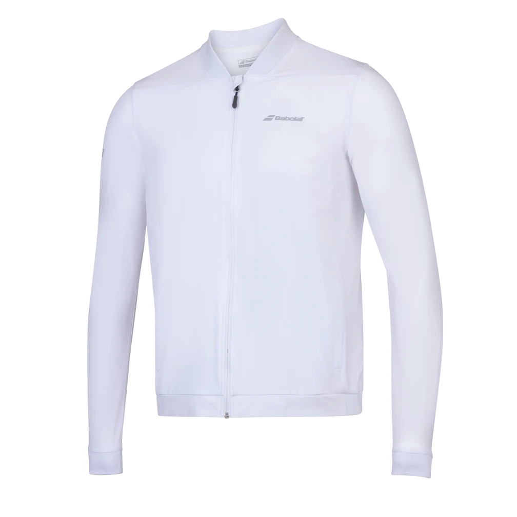 Babolat Boy's Play Jacket (White) - RacquetGuys.ca