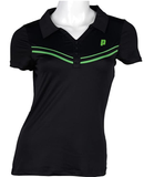 Prince Women's Polo (Black/Green)