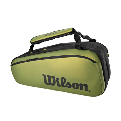 Wilson Super Tour Blade 9 Pack Racquet Bag (Green/Black) - RacquetGuys.ca