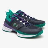 Lacoste AG-LT21 Ultra Textile Men's Tennis Shoes (Black/Turquoise) - RacquetGuys.ca