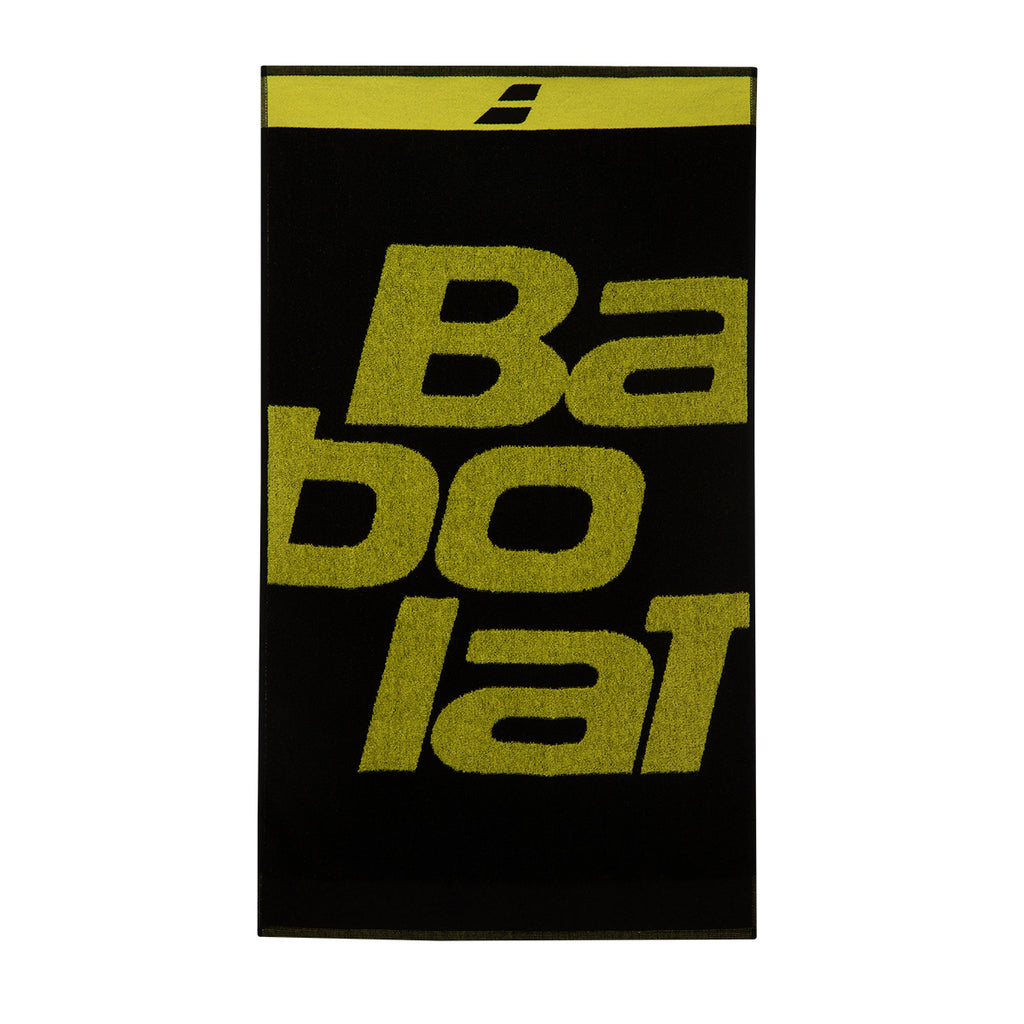Babolat Towel (Black/Sulphur Spring) - RacquetGuys.ca