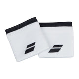 Babolat Logo Wristband (White/Black) - RacquetGuys.ca