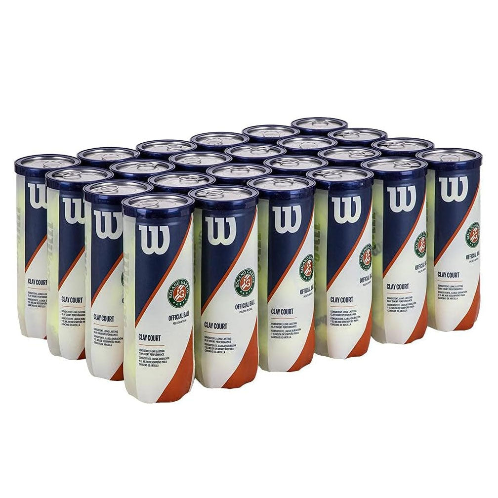 Wilson Roland Garros Clay Court Tennis Balls - 24 Can Case - RacquetGuys.ca