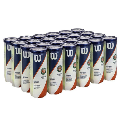 Wilson Roland Garros Clay Court Tennis Balls - 24 Can Case - RacquetGuys.ca