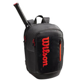 Wilson Tour Backpack Racquet Bag (Black/Red) - RacquetGuys.ca