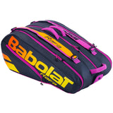 Babolat Pure Aero Rafa 12 Pack Racquet Bag (Black/Pink) - RacquetGuys.ca