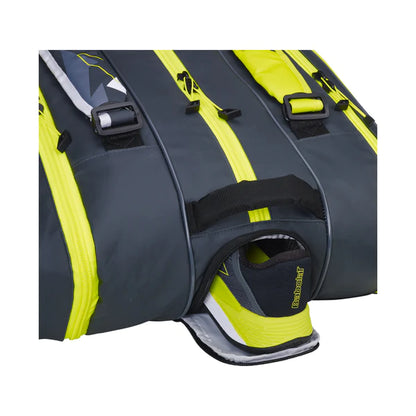 Babolat Pure Aero 12 Pack Racquet Bag 2023 (Black/Yellow) - RacquetGuys.ca