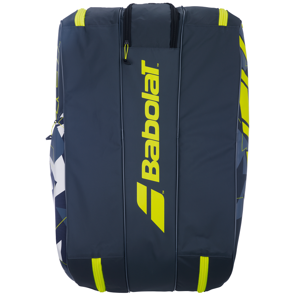 Babolat Pure Aero 12 Pack Racquet Bag 2023 (Black/Yellow) - RacquetGuys.ca