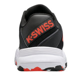 K-Swiss Court Express OMNI Junior Tennis Shoe (Black/White/Orange) - RacquetGuys.ca