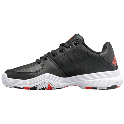 K-Swiss Court Express OMNI Junior Tennis Shoe (Black/White/Orange) - RacquetGuys.ca