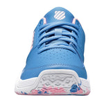 K-Swiss Court Express OMNI Junior Tennis Shoe (Silver/Blue/White/Pink) - RacquetGuys.ca