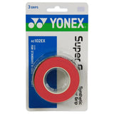 Yonex Super Grap Overgrip 3 Pack (Red)