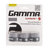 Gamma Supreme Overgrip 3 Pack (Grey) - RacquetGuys.ca