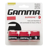 Gamma Supreme Overgrip 3 Pack (Red) - RacquetGuys.ca