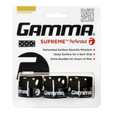 Gamma Supreme Perforated Overgrip 3 Pack (Black)