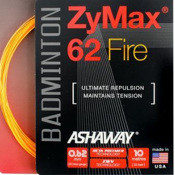 Ashaway ZyMax 62 Fire Badminton String (Orange) - RacquetGuys.ca