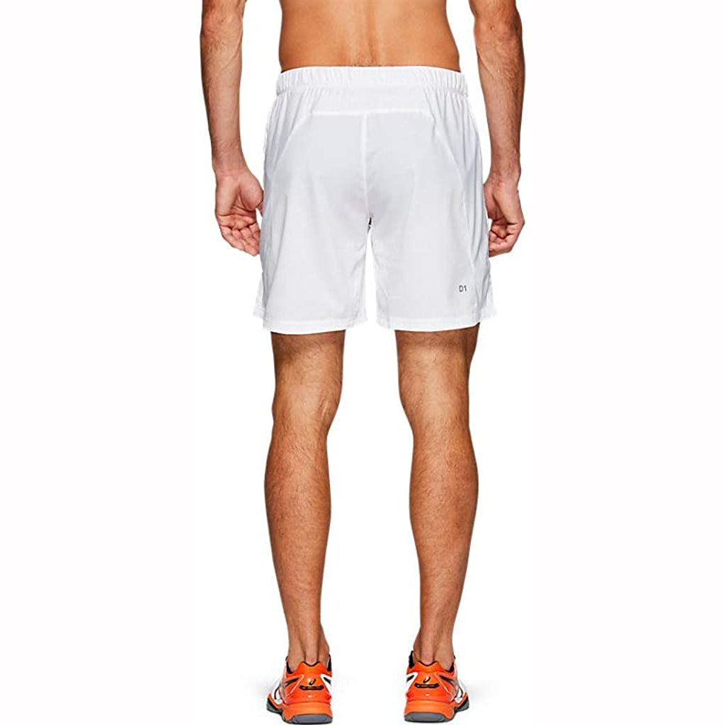 Asics Men's Elite 7 Inch Short (White) - RacquetGuys.ca