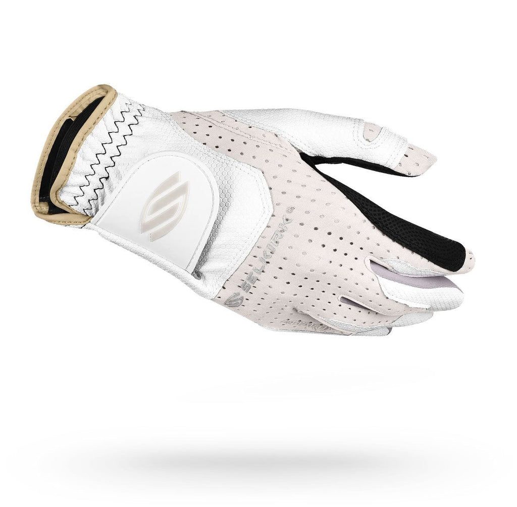 Selkirk Attaktix Premium Pickleball Glove - Women's Left Hand (White/Sand) - RacquetGuys.ca