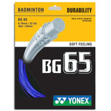 Yonex BG 65 Badminton String (Royal Blue) - RacquetGuys.ca