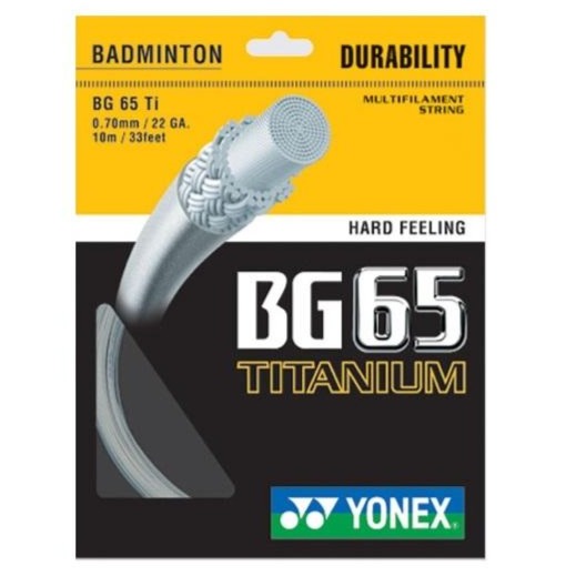 Yonex BG 65Ti Badminton String (White) - RacquetGuys.ca