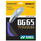 Yonex BG 65Ti Badminton String (Blue) - RacquetGuys.ca