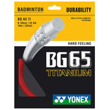Yonex BG 65Ti Badminton String (Red) - RacquetGuys.ca