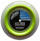 Yonex BG 80 Badminton String Reel (Yellow) - RacquetGuys.ca