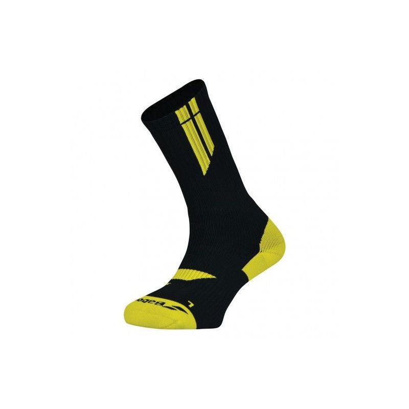 Babolat Socks Team Big Logo Black Yellow RacquetGuys.ca