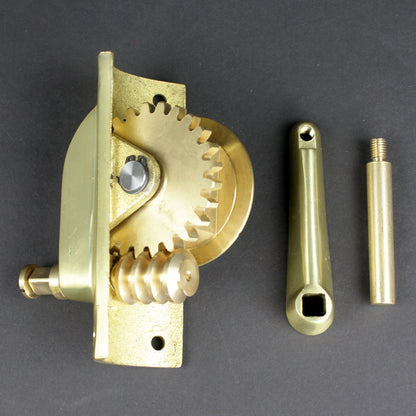 Net Post Replacement Brass Winder and Handle (Round Posts) - RacquetGuys.ca