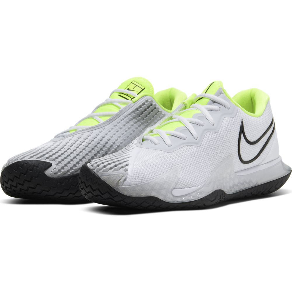 Nike Air Zoom Vapor Cage 4 Men's Tennis Shoe (White/Black/Green) - RacquetGuys.ca