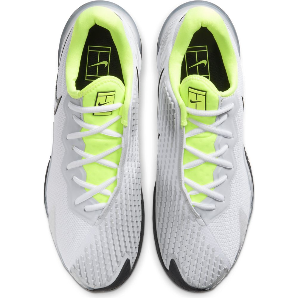 Nike Air Zoom Vapor Cage 4 Men's Tennis Shoe (White/Black/Green) - RacquetGuys.ca