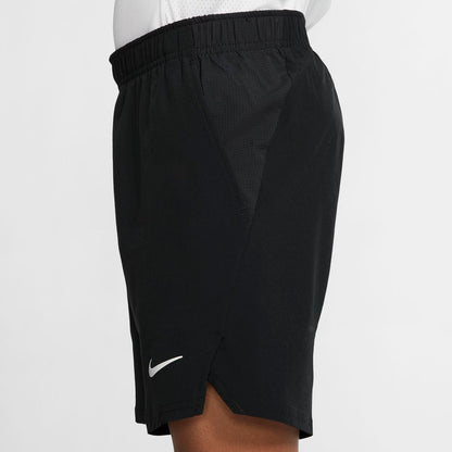 Nike Boy's Court Flex Ace Shorts (Black/White) - RacquetGuys.ca