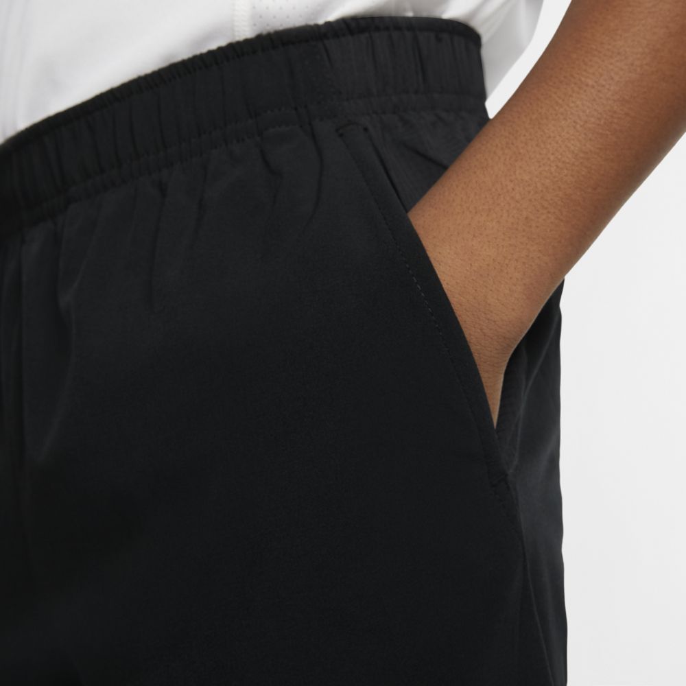Nike Boy's Court Flex Ace Shorts (Black/White) - RacquetGuys.ca