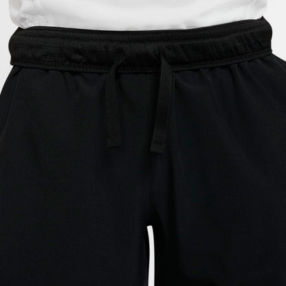 Nike Boy's Court Flex Ace Shorts (Black/White) - RacquetGuys.ca